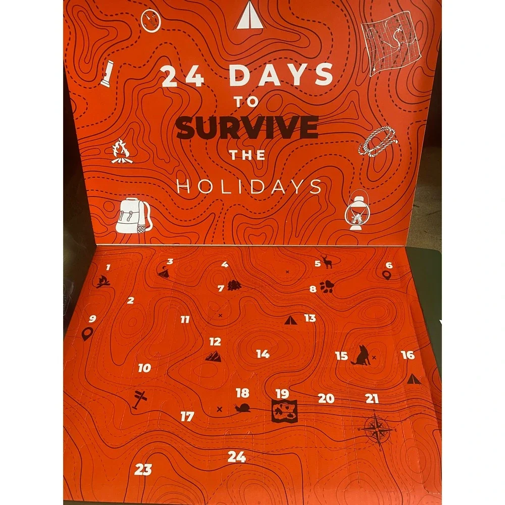 Hookeze Survival Kit Advent Calendar 24 Days Tactical Gear Emergency Tools HKZ-S